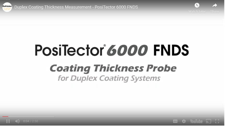 PosiTector 6000 VIDEO - Duplex Coating Thickness Measurement